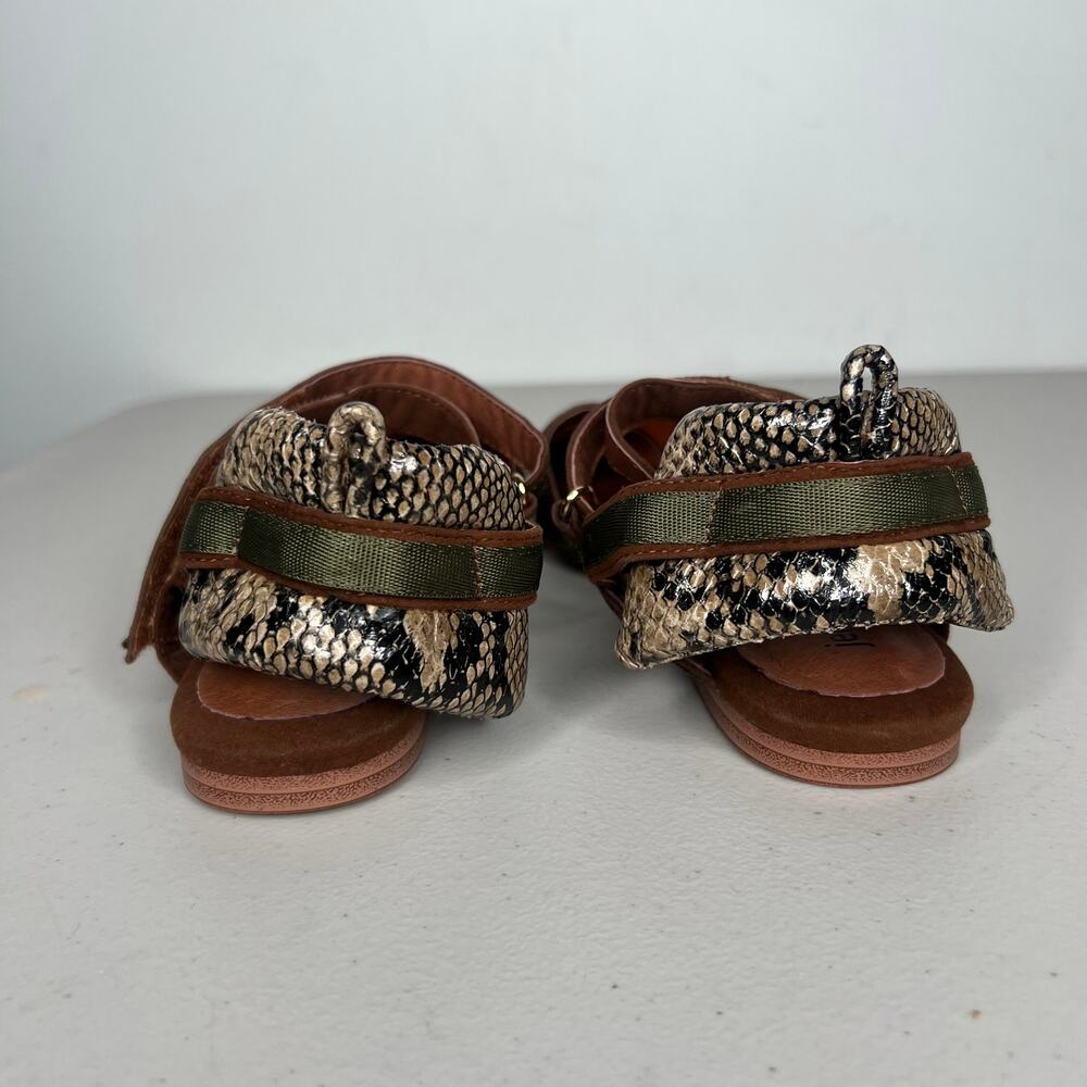 Jeffrey Campbell Python Pointed Toe Flats Size 6 - image 5